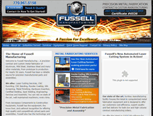 Tablet Screenshot of fussellmfg.com